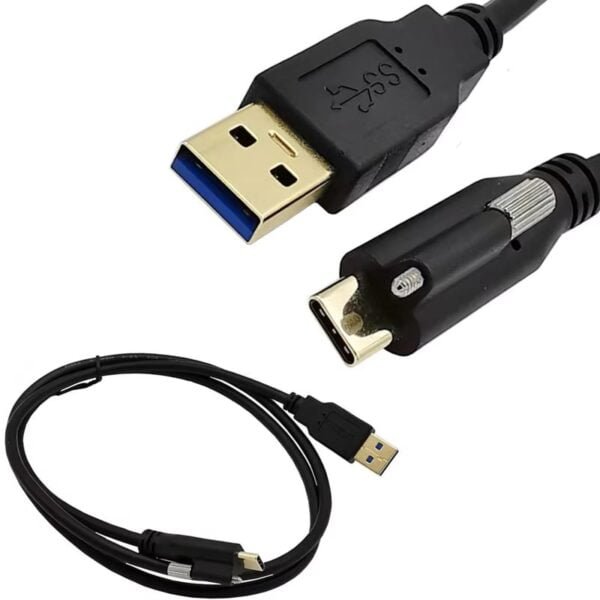 Locking USB Locking USB-C to USB-A Cable
